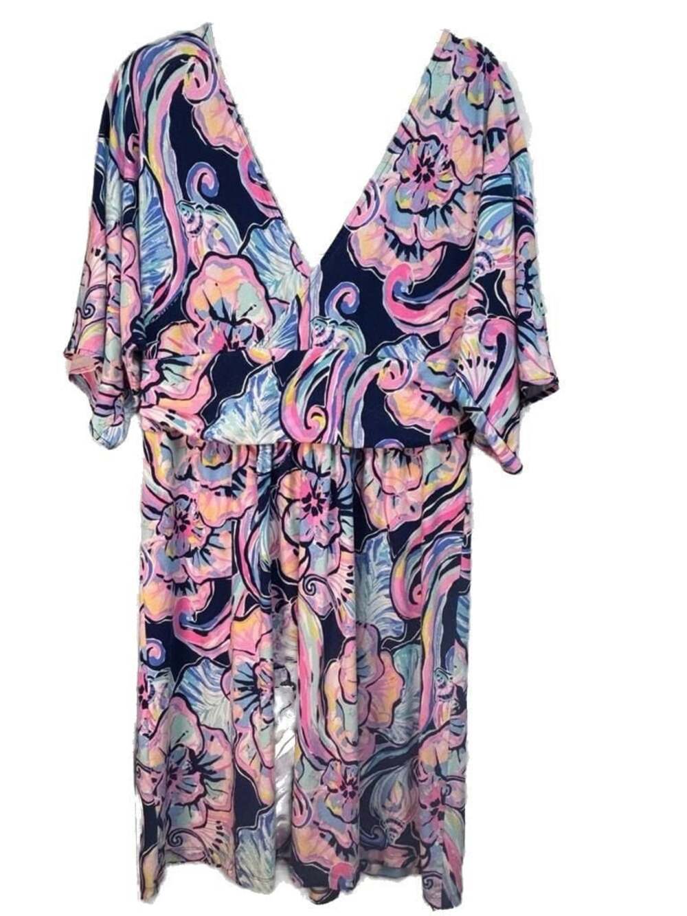 Lilly Pulitzer Del Lago Printed Flounce Dress Size XL - Picture 5 of 12